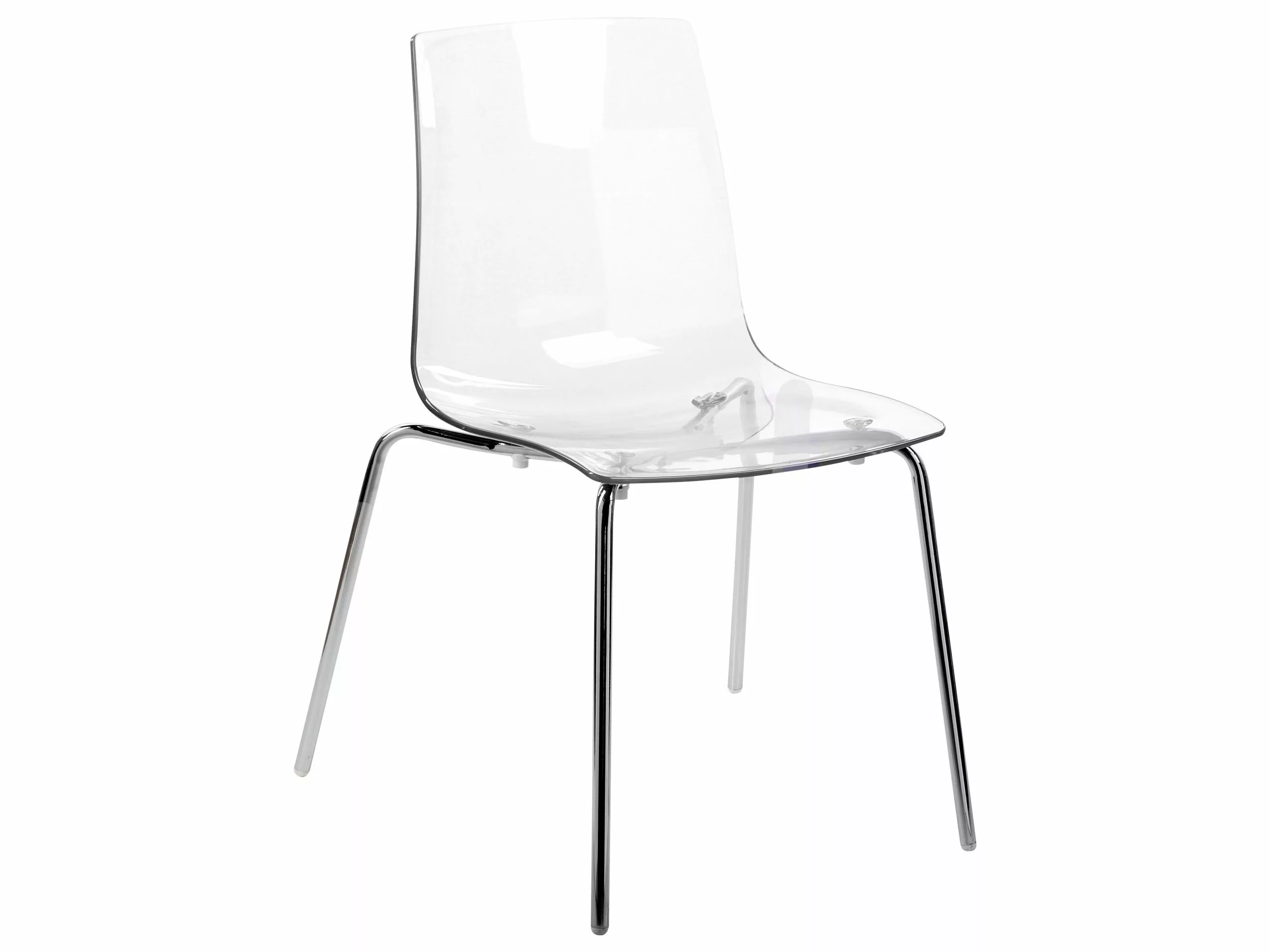 Beliani Tuoli Muovi Kirkas 2 Kpl SILERTON - Image 3