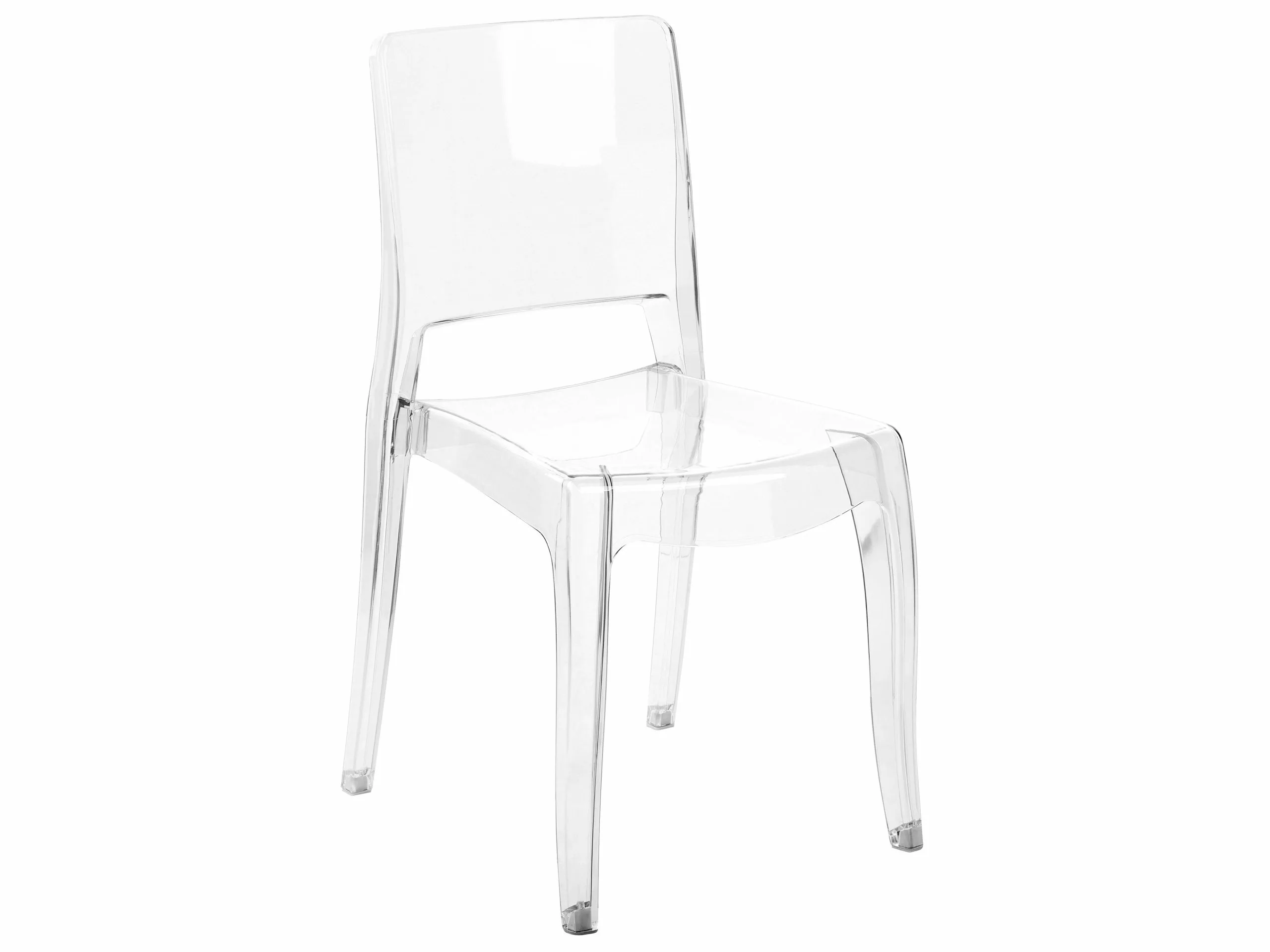 Beliani Tuoli Muovi Kirkas 2 Kpl WESTBRIDGE 4 Beliani Tuoli Muovi Kirkas 2 Kpl WESTBRIDGE - Image 3