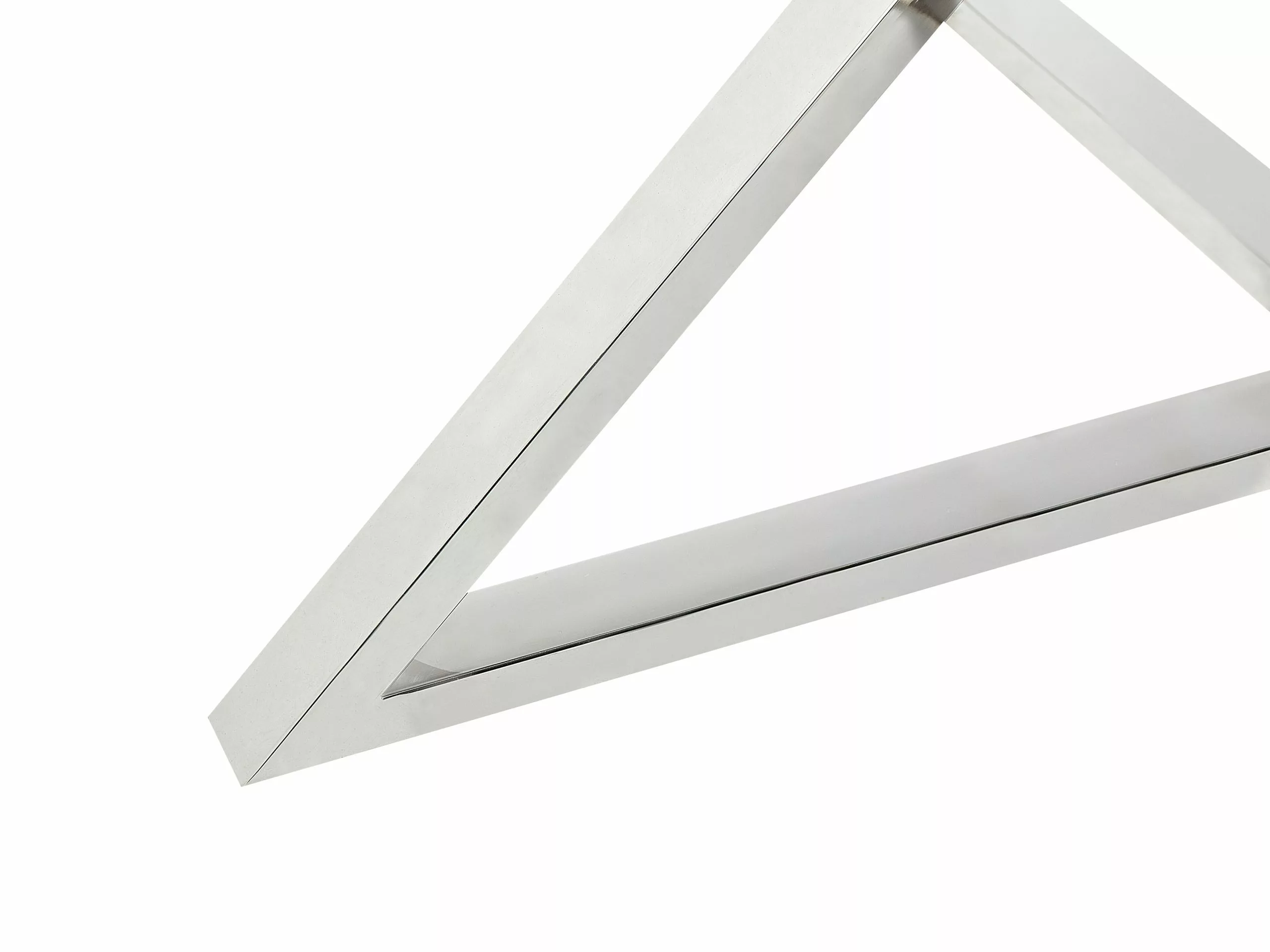 Beliani Ruokapöytä Lasitasolla Rosteri Kirkas/hopea ⌀ 105 Cm BOSCO - Image 4