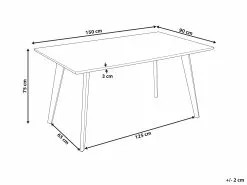 Beliani Ruokapöytä Musta 150 X 90 Cm DORCAS 13 Beliani Ruokapöytä Musta 150 X 90 Cm DORCAS -Halpa 2-istuttavat sohvat myymälä undef src sa picid 850661 type whitesh image