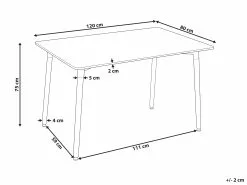 Beliani Ruokapöytä Valkoinen/vaalea Puu 120 X 80 Cm NEWBERRY 13 Beliani Ruokapöytä Valkoinen/vaalea Puu 120 X 80 Cm NEWBERRY -Halpa 2-istuttavat sohvat myymälä undef src sa picid 850674 type whitesh image