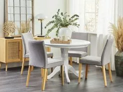 Beliani Ruokapöytä Valkoinen ⌀ 100 Cm AKRON 19 Beliani Ruokapöytä Valkoinen ⌀ 100 Cm AKRON -Halpa 2-istuttavat sohvat myymälä undef src sa picid 850756 type whitesh image