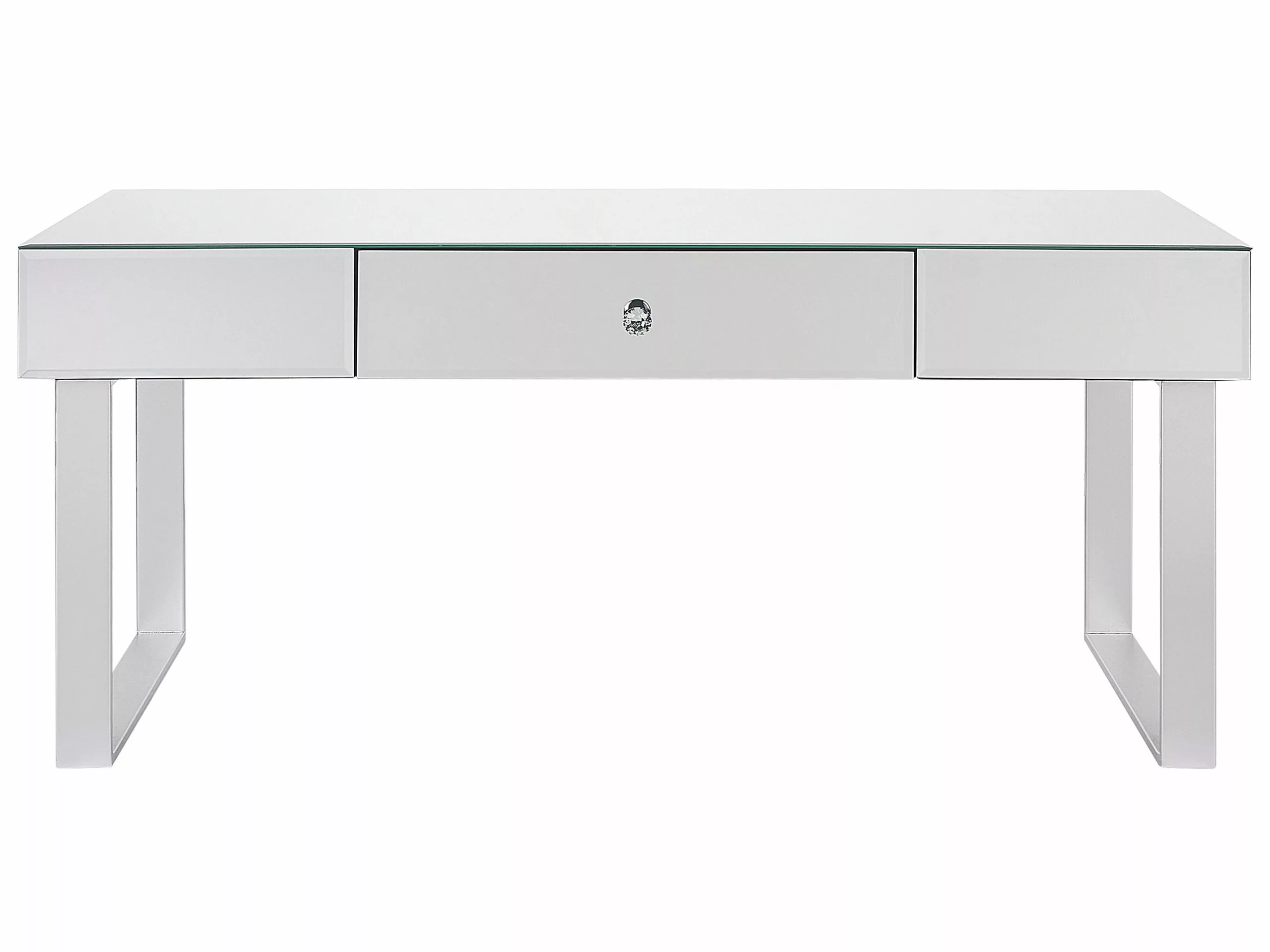 Beliani Sohvapöytä Peililasi Laatikko Hopea NESLE - Image 4