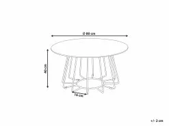 Beliani Sohvapöytä Metalli Marmorikuvio Musta BERNIE 13 Beliani Sohvapöytä Metalli Marmorikuvio Musta BERNIE -Halpa 2-istuttavat sohvat myymälä undef src sa picid 851340 type whitesh image