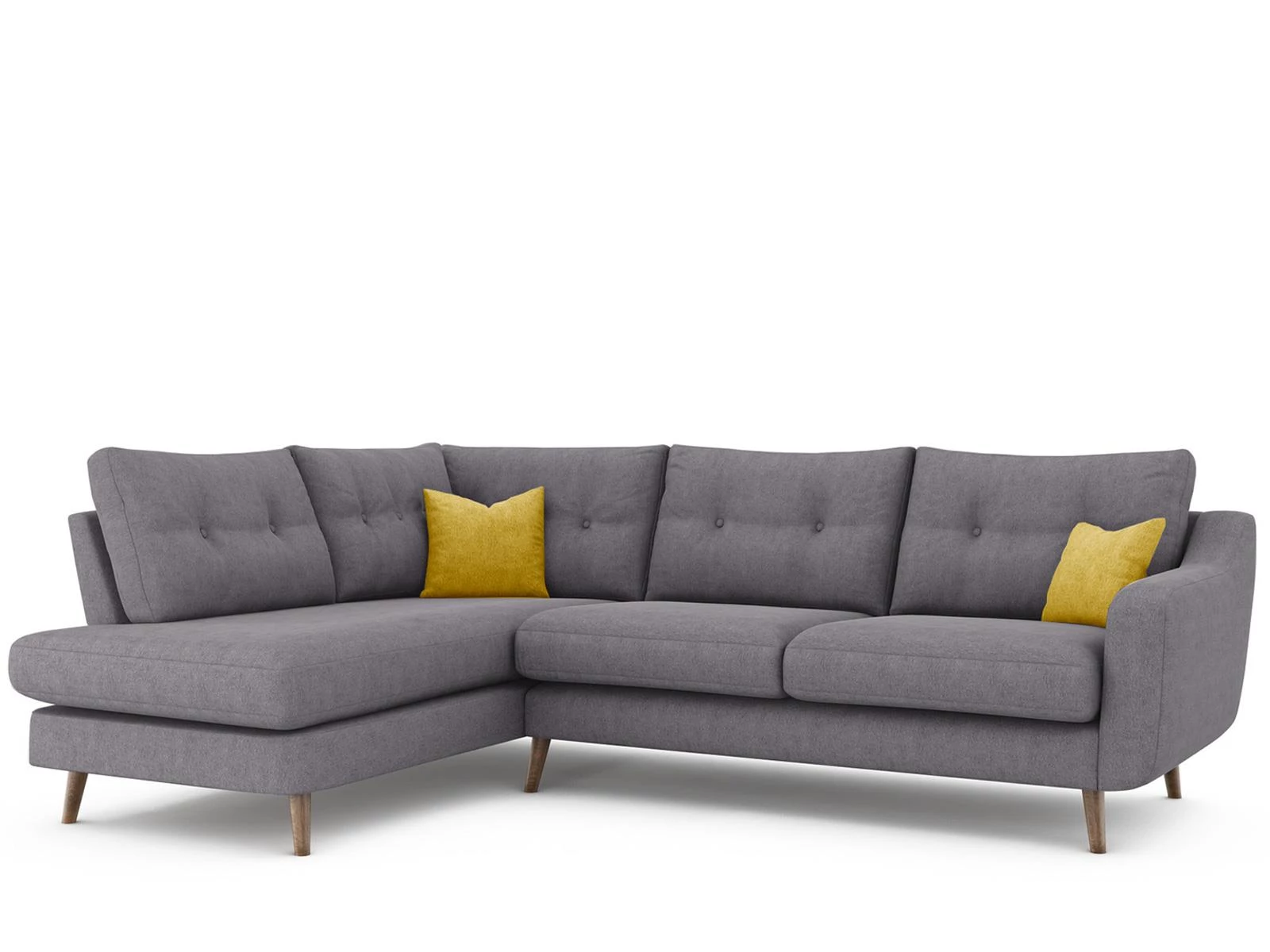 Edessä -Halpa 2-istuttavat sohvat myymälä W1600 Whitemeadow Alfredo Corner Group LHF